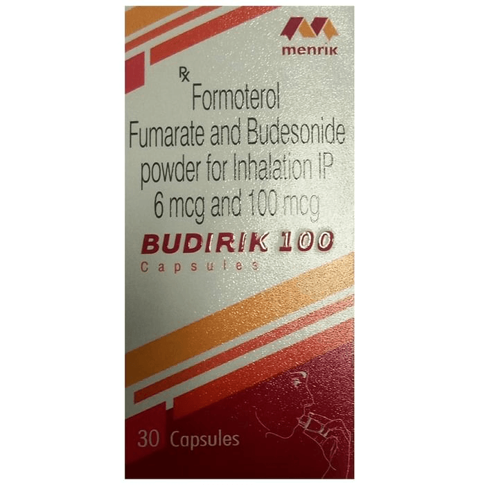 Budirik 100 Capsule – Formoterol (6mcg) 100 mg by Menrik Biomerge Pvt Ltd — photo 1 of 8
