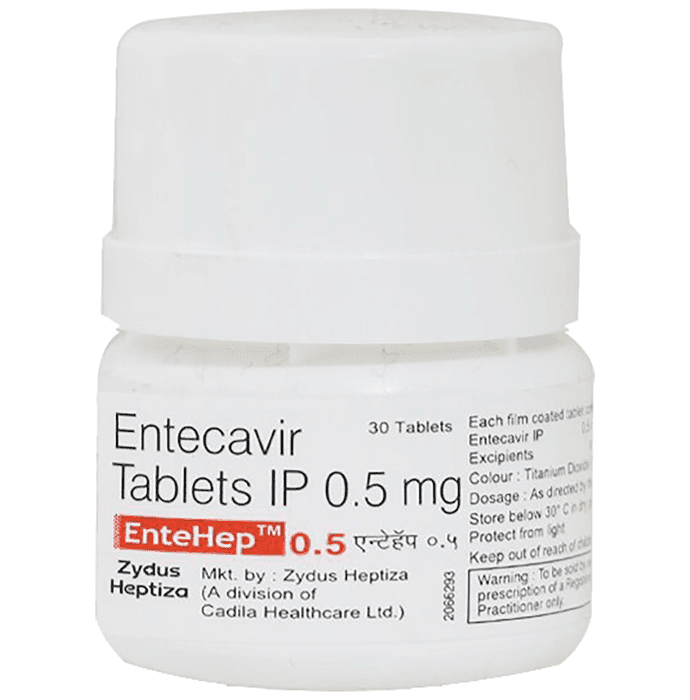 Entehep 0.5 Tablet – Entecavir (0.5mg) 0.5 mg by Zydus Cadila — photo 1 of 4