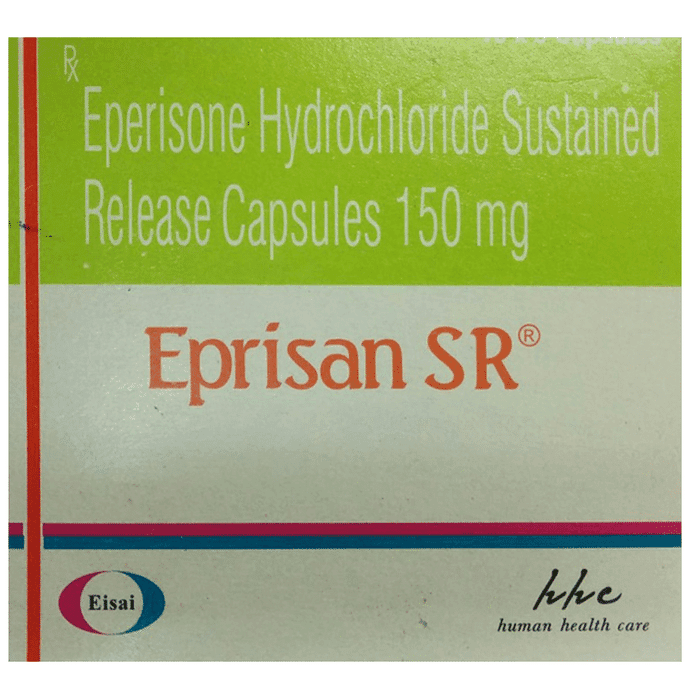Eprisan SR Capsule – Eperisone (150mg) by Eisai Pharmaceuticals India Pvt Ltd — photo 1 of 3