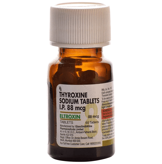 Eltroxin 88mcg Tablet – Thyroxine (88mcg) 88 mcg by Glaxo SmithKline Pharmaceuticals Ltd — photo 1 of 2