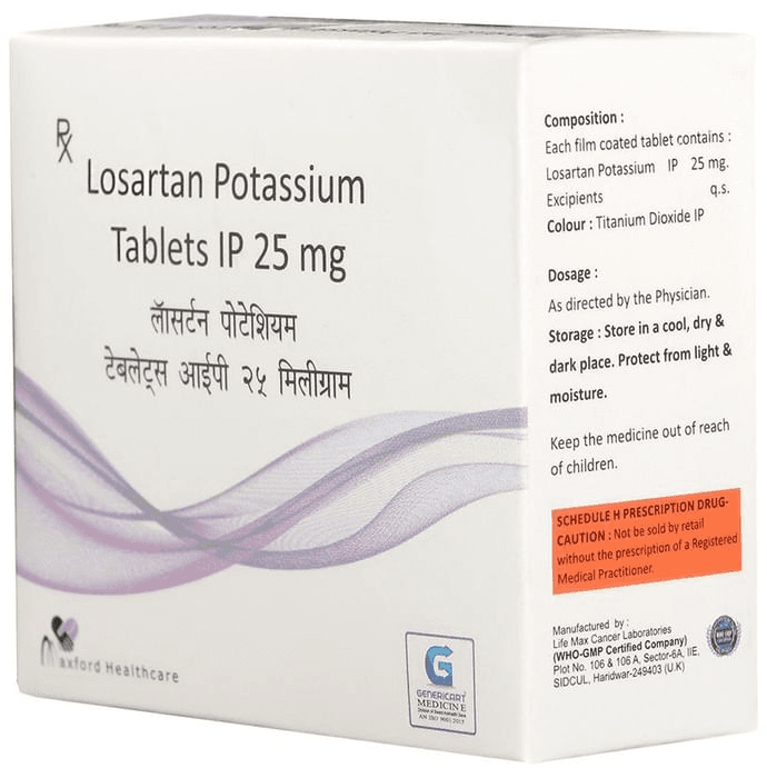 Genericart Losartan Potassium 25mg Tablet – 46a4dca3-2bc5-4afb-b8a3-58ae601b8279 by Swast Aushadhi Seva Generic Medicine Store