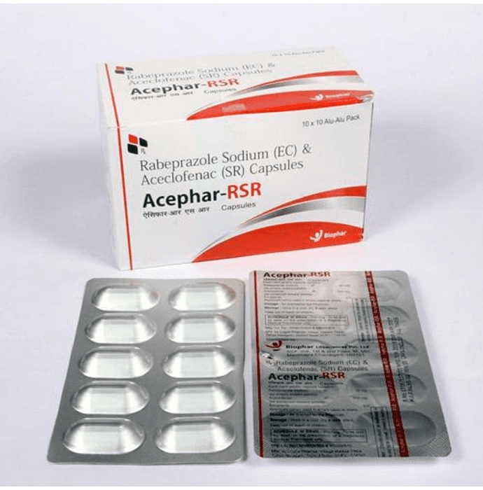 Acephar-RSR Capsule – Aceclofenac (200mg) by Biophar Lifesciences Pvt Ltd