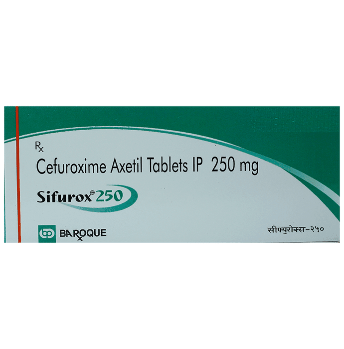 Sifurox 250 Tablet – Cefuroxime (250mg) 250 mg by Baroque Pharmaceuticals Pvt Ltd — photo 1 of 2