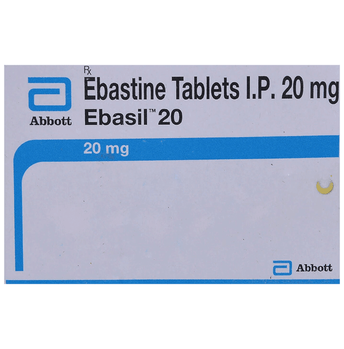 Ebasil 20 Tablet – Ebastine (20mg) 20 mg by Abbott — photo 1 of 4