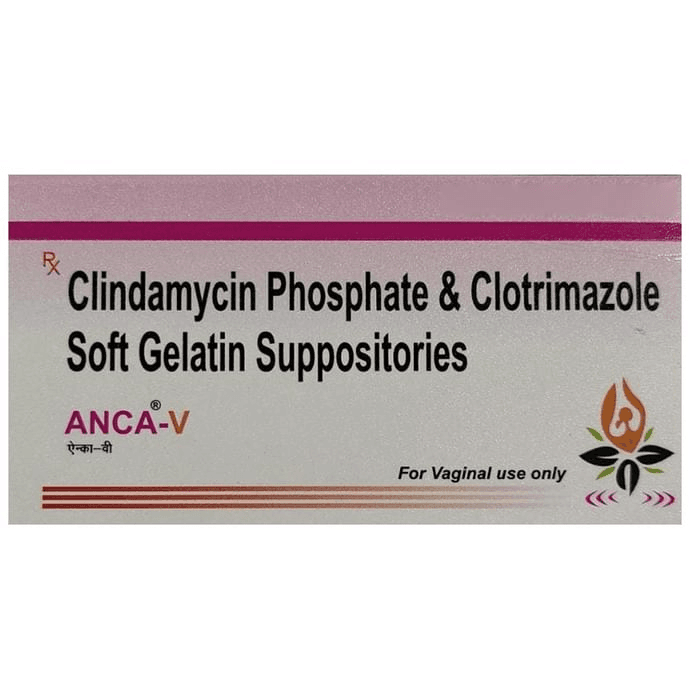 Anca-V Suppository – Clindamycin (100mg) by Omenta Pharma Pvt Ltd — photo 1 of 2