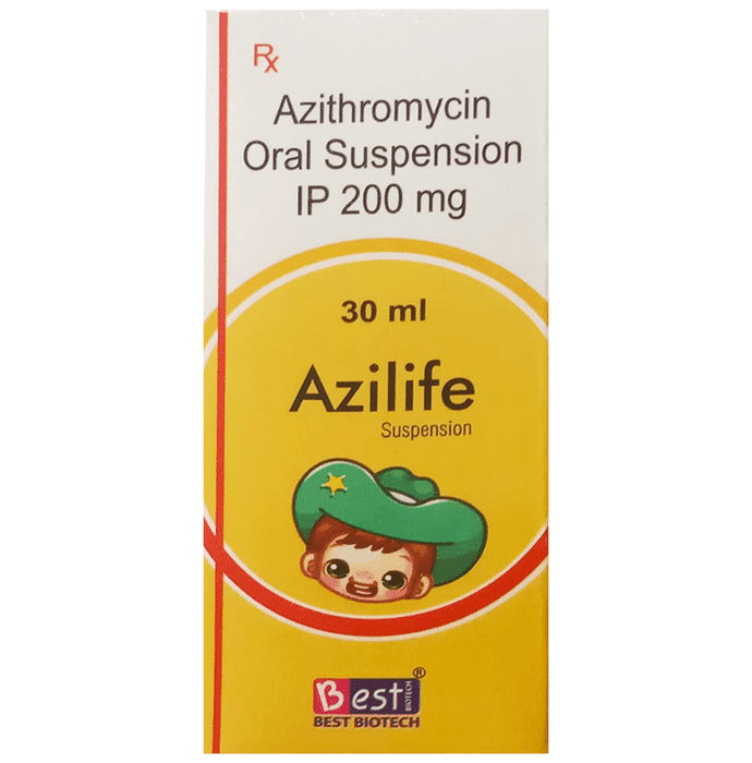 Azilife Oral Suspension – Azithromycin (200mg/5ml) by Best Biotech — photo 1 of 3