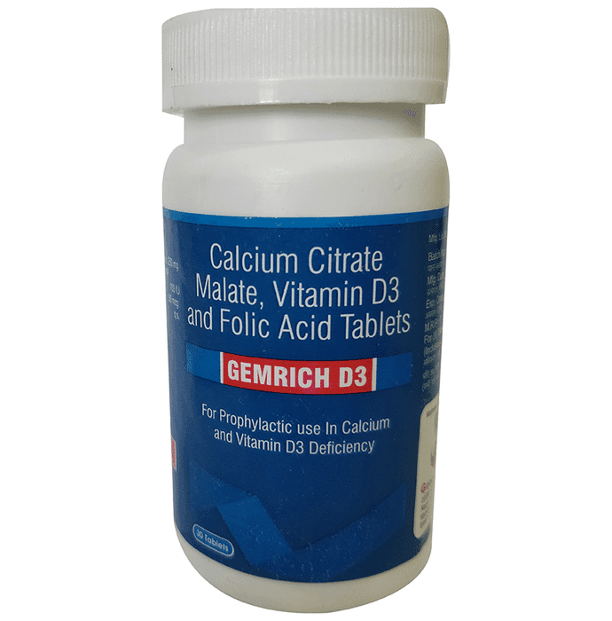 Gemrich D3 Tablet – ce3142c0-cf29-4fff-92c7-40ae9a5191eb by Gonan Pharma — photo 1 of 2