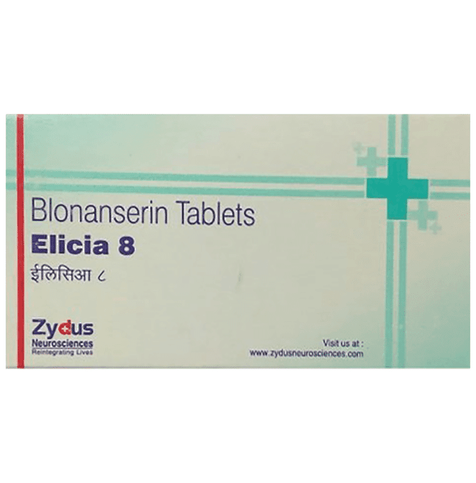 Elicia 8 Tablet – Blonanserin (8mg) 8 mg by Zydus Cadila — photo 1 of 4