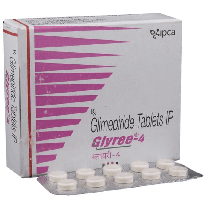Glyree 4 Tablet – Glimepiride (4mg) 4 mg by Ipca Laboratories Ltd — photo 1 of 6