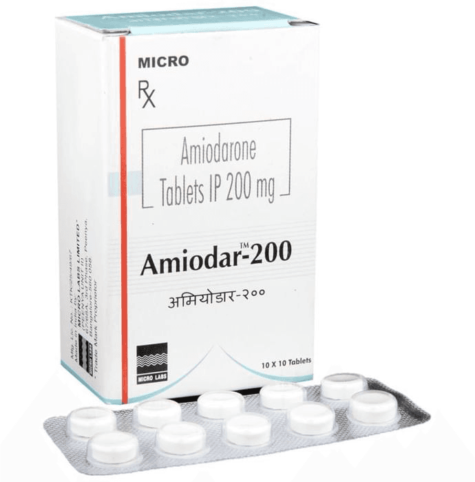 Amiodar 200 Tablet – Amiodarone (200mg) 200 mg by Micro Labs Ltd — photo 1 of 6