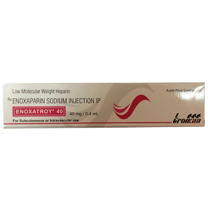 Enoxatroy 40mg Injection – Enoxaparin (40mg) 40 mg by Troikaa Pharmaceuticals Ltd