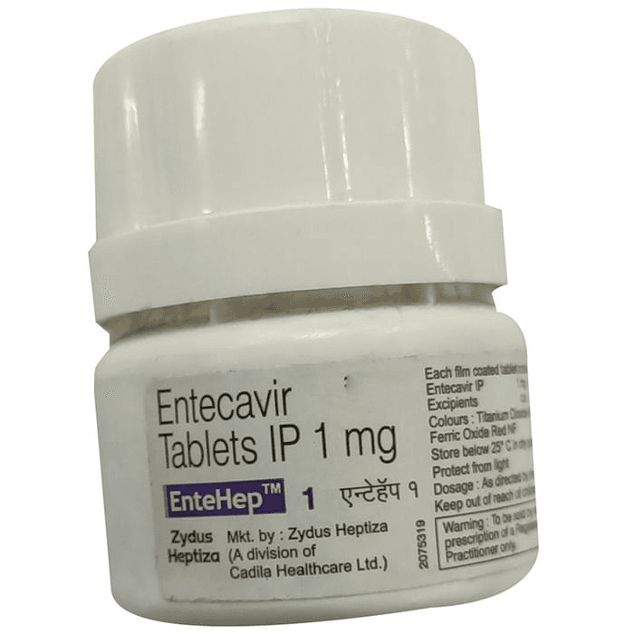 Entehep 1 Tablet – Entecavir (1mg) 1 mg by Zydus Cadila — photo 1 of 3