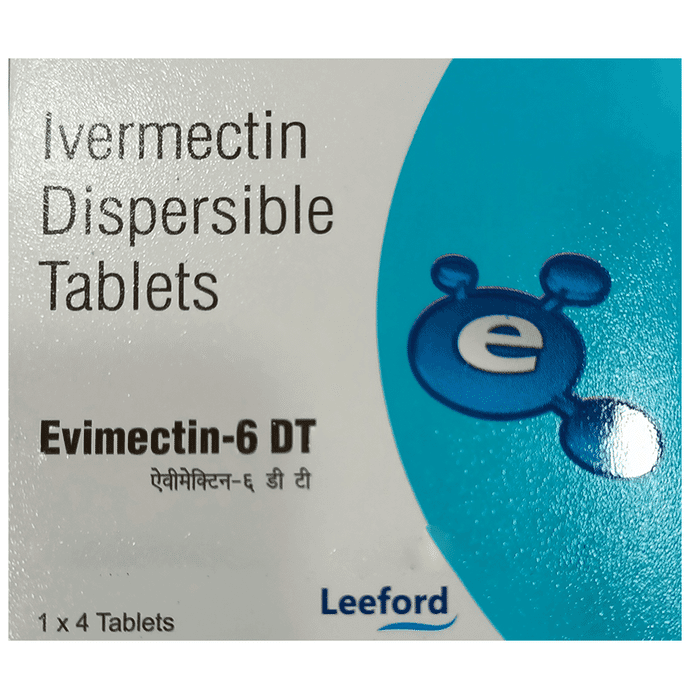 Evimectin 6 DT Tablet – Ivermectin (6mg) 6 mg by Leeford Healthcare Ltd — photo 1 of 2