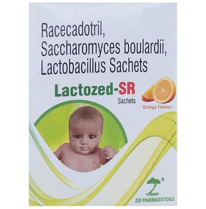 Lactozed-SR Sachet Orange – Racecadotril (15mg) by Zed Pharmaceuticals — photo 1 of 2