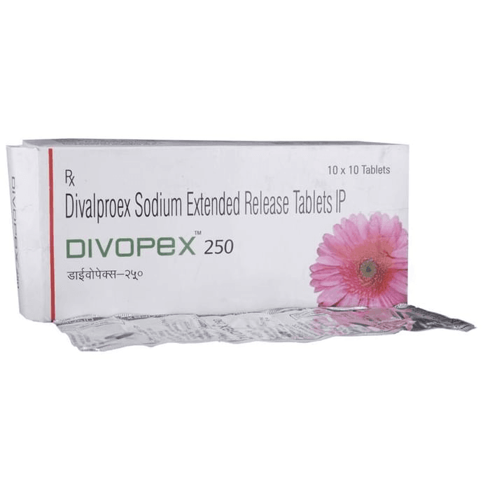 Divopex 250 Tablet ER – Divalproex (250mg) 250 mg by OSR Pharmaceuticals Pvt Ltd — photo 1 of 6