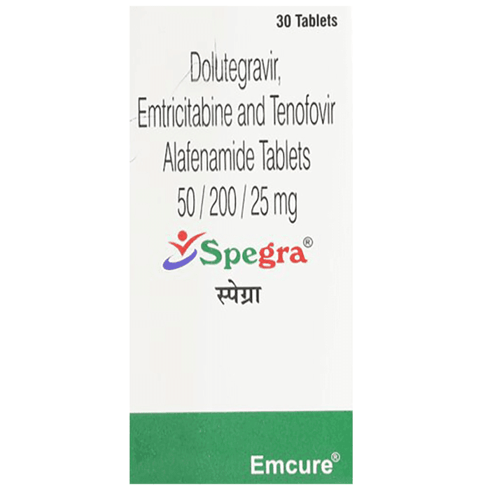 Spegra Tablet – Dolutegravir (50mg) by Emcure Pharmaceuticals Ltd — photo 1 of 4