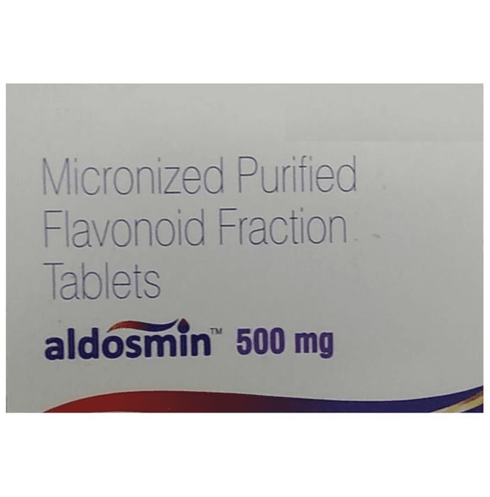 Aldosmin 500mg Tablet – Diosmin (450mg) 500 mg by Sun Pharmaceutical Industries Ltd — photo 1 of 2