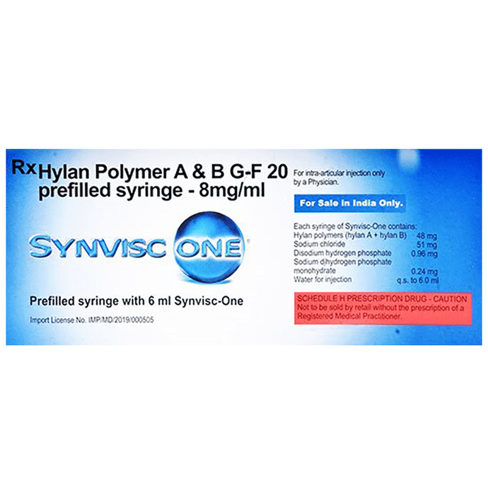 Synvisc Hylan GF 20mg Injection – c0fd8a48-64e0-4df9-92ab-21b8902a11c9 by GENZYME — photo 1 of 5