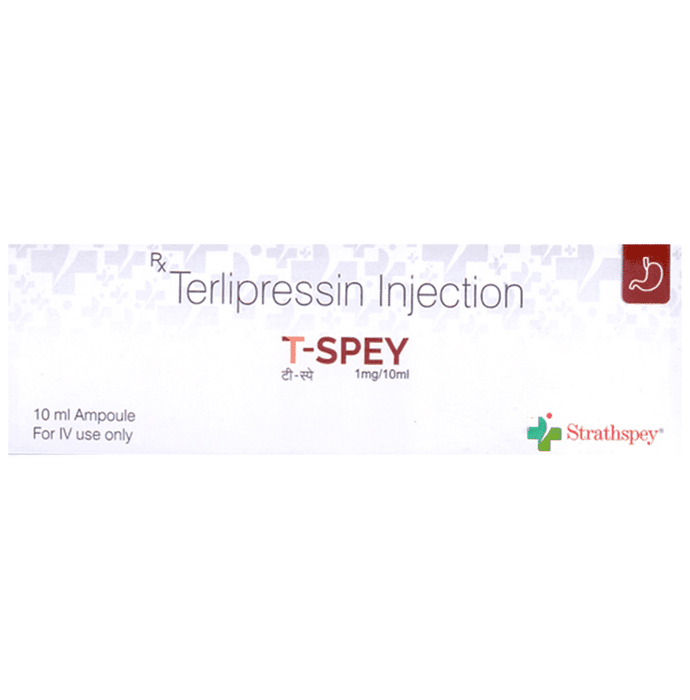 T-Spey 1mg/10ml Injection – Terlipressin (0.1mg/ml) 1 mg by Strathspey Labs Pvt Ltd — photo 1 of 3