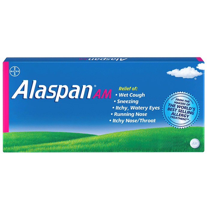 Alaspan AM Tablet – 0e7412cb-105f-427e-bd95-35dc99b8b59b by Bayer Pharmaceuticals Pvt Ltd — photo 1 of 3