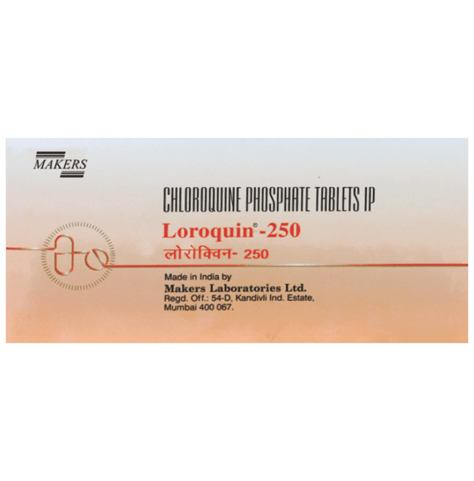 Loroquin 250 Tablet – Chloroquine (250mg) 250 mg by Makers Laboratories Ltd