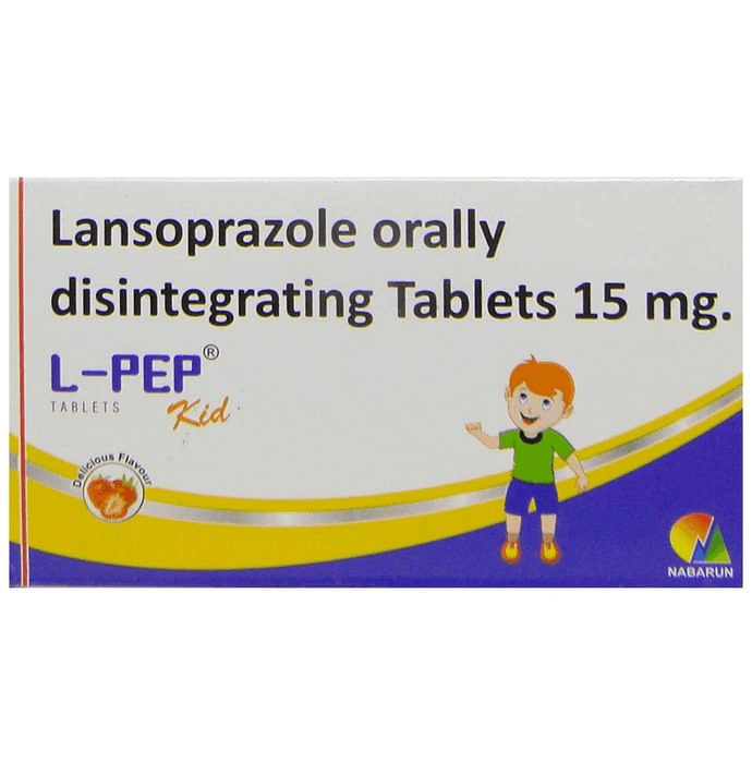 L-Pep Kid Tablet MD – Lansoprazole (15mg) by Nabarun Life Sciences — photo 1 of 2