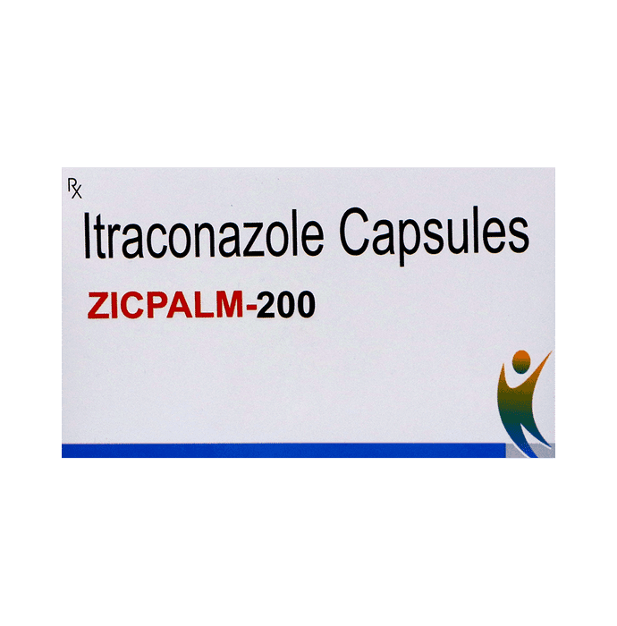 Zicpalm 200 Capsule – Itraconazole (200mg) 200 mg by Rekin Pharma Pvt. Ltd. — photo 1 of 3