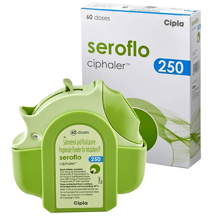 Seroflo 250 Ciphaler – Salmeterol (50mcg) 250 mg by Cipla Ltd