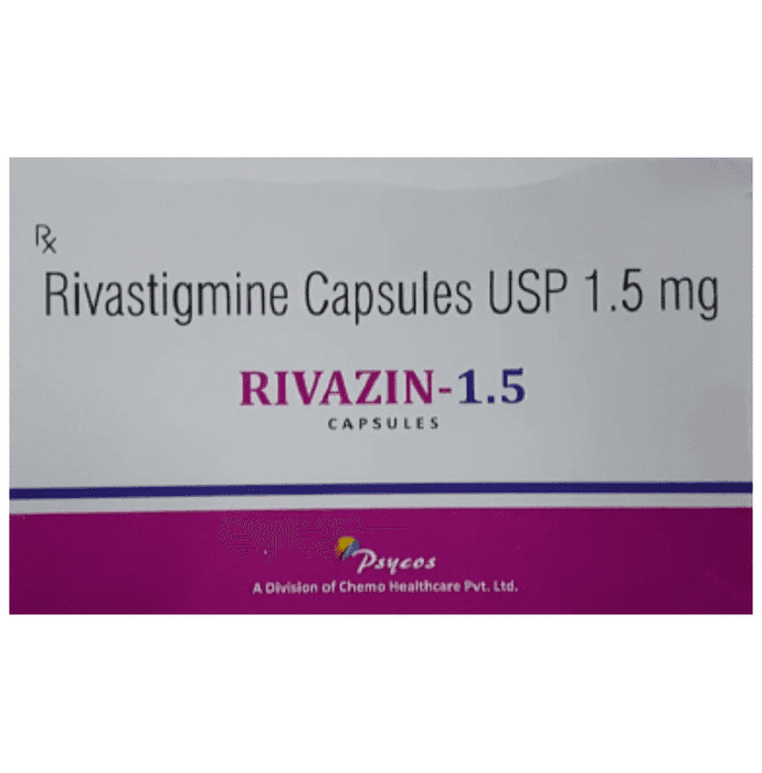 Rivazin 1.5mg Tablet – Rivastigmine (1.5mg) 1.5 mg by Chemo Healthcare Pvt Ltd — photo 1 of 5