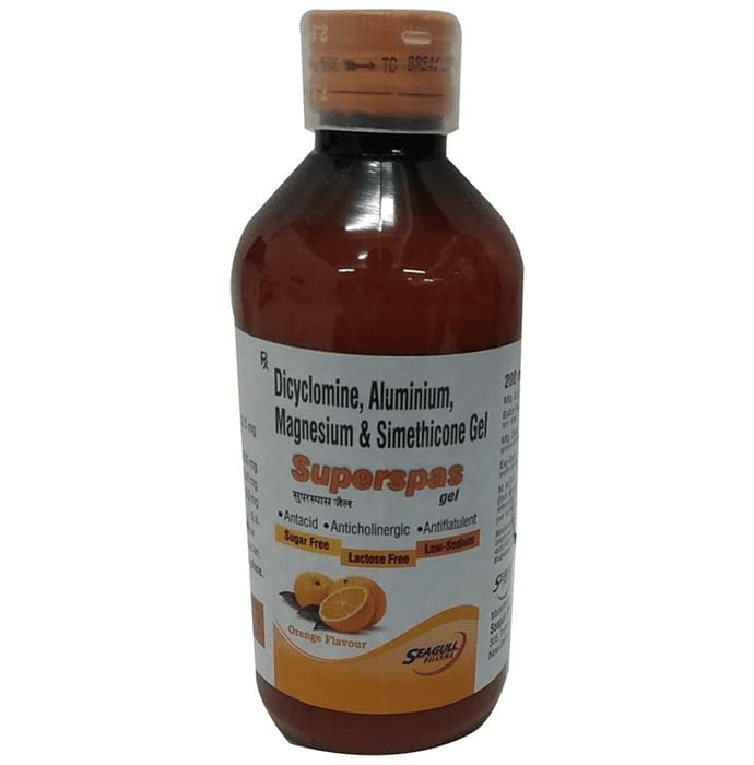 Superspas Oral Gel Orange Sugar Free