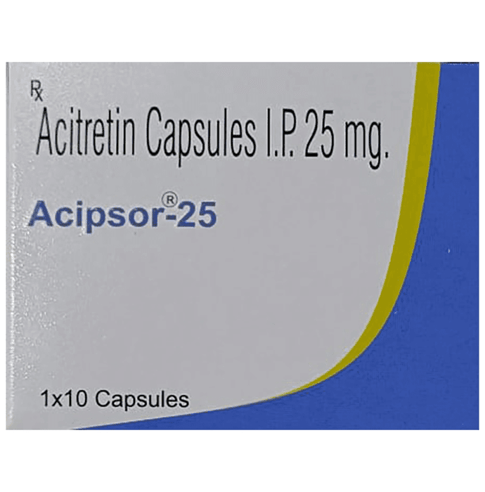 Acipsor 25mg Capsule – Acitretin (25mg) 25 mg by Kivi Labs Ltd — photo 1 of 4
