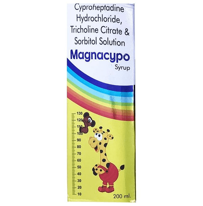 Magnacypo Syrup – Cyproheptadine (2mg/5ml) by Magnate Multi Products Venture Pvt Ltd