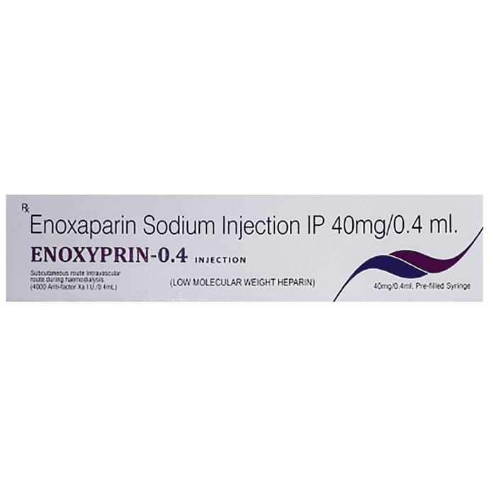 Enoxyprin 0.4 Injection – Enoxaparin (40mg) 0.4 mg by Chemo Healthcare Pvt Ltd — photo 1 of 4