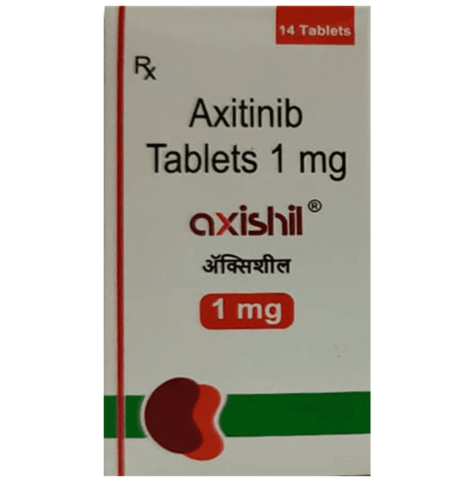 Axishil 1mg Tablet – Axitinib (1mg) 1 mg by Shilpa Medicare Ltd — photo 1 of 2