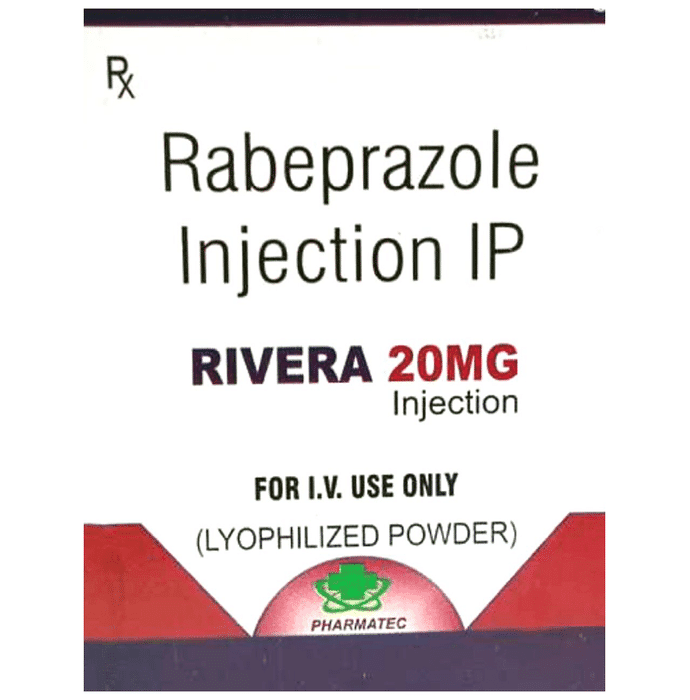 Rivera 20mg Injection – Rabeprazole (20mg) 20 mg by Pharmatec India Pvt Ltd — photo 1 of 2