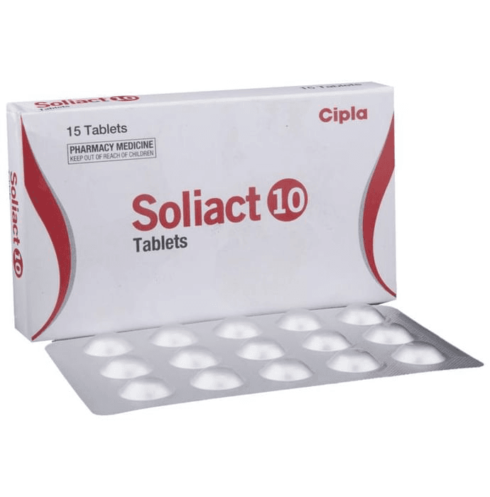 Soliact 10 Tablet – Solifenacin (10mg) 10 mg by Cipla Ltd — photo 1 of 6
