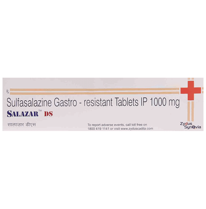 Salazar DS Tablet – Sulfasalazine (1000mg) by Zydus Cadila — photo 1 of 4