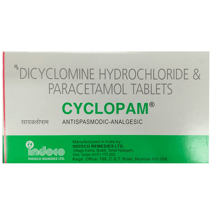 Cyclopam Tablet – badf40b9-977c-402a-89d6-be6c1c64f965 by Indoco Remedies Ltd