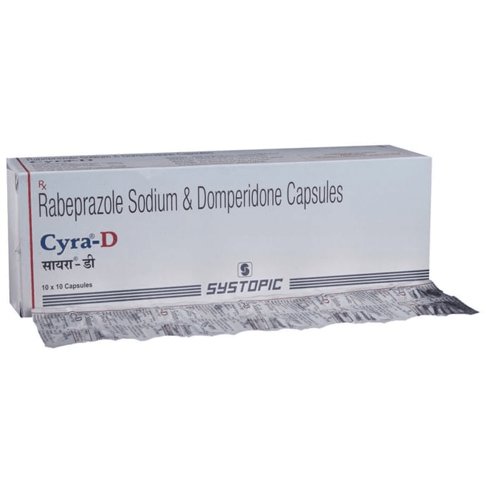 Cyra-D Capsule – Domperidone (30mg) by Systopic Laboratories Pvt Ltd — photo 1 of 5