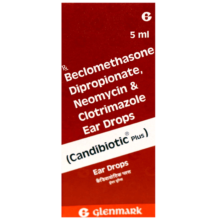 Candibiotic Plus Ear Drop – Beclometasone (0.025% w/v) by Glenmark Pharmaceuticals Ltd — photo 1 of 4
