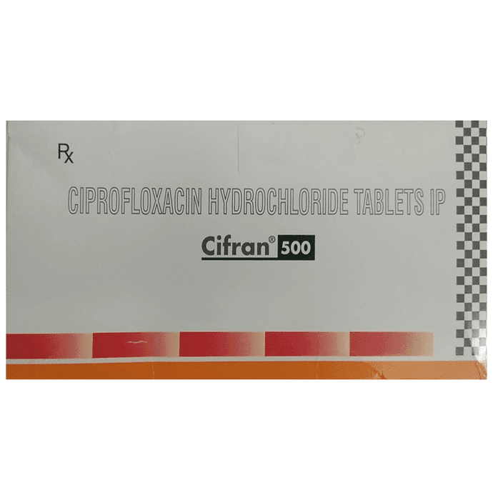 Cifran 500 Tablet – 22374f5d-aefc-48e4-bf38-91a2a7d7c274 by Sun Pharmaceutical Industries Ltd — photo 1 of 3