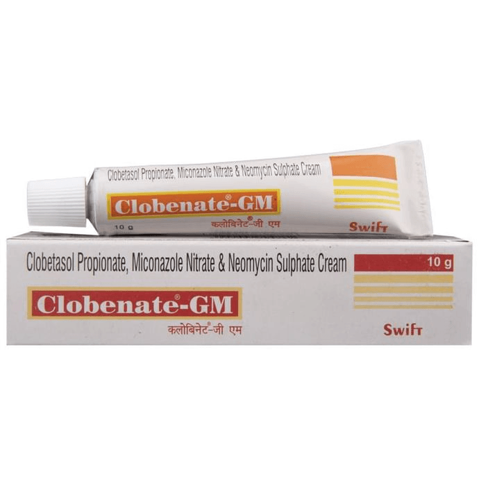 Clobenate-Gm Cream 10gm For Skin Infections – 9fd2284f-ff58-4f2c-ba8d-cf68b9b6ea50 by Ind Swift Laboratories Ltd — photo 1 of 4