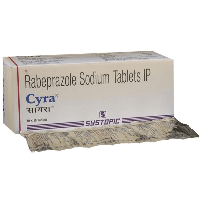 Cyra 20mg Tablet – Rabeprazole (20mg) 20 mg by Systopic Laboratories Pvt Ltd — photo 1 of 5