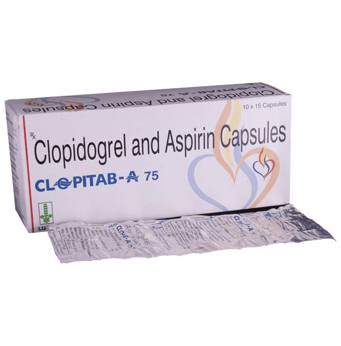 Clopitab-A 75 Capsule – Aspirin (75mg) 75 mg by Lupin Ltd — photo 1 of 6