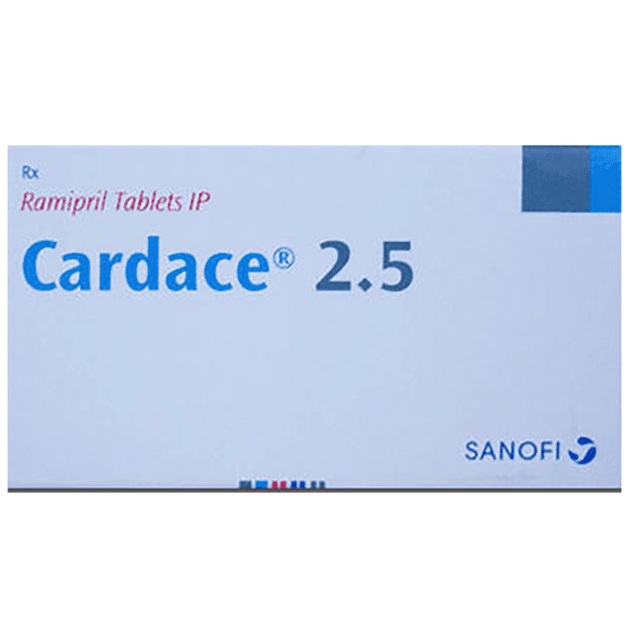 Cardace 2.5 Tablet – Ramipril (2.5mg) 2.5 mg by Sanofi India Ltd — photo 1 of 4