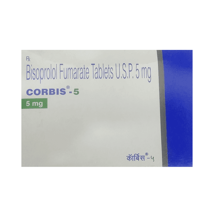 Corbis 5 Tablet – Bisoprolol (5mg) 5 mg by Torrent Pharmaceuticals Ltd — photo 1 of 4