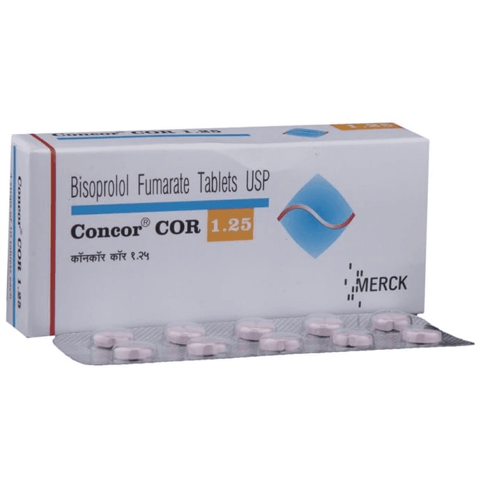 Concor COR 1.25 Tablet – Bisoprolol (1.25mg) 1.25 mg by Merck Ltd — photo 1 of 6