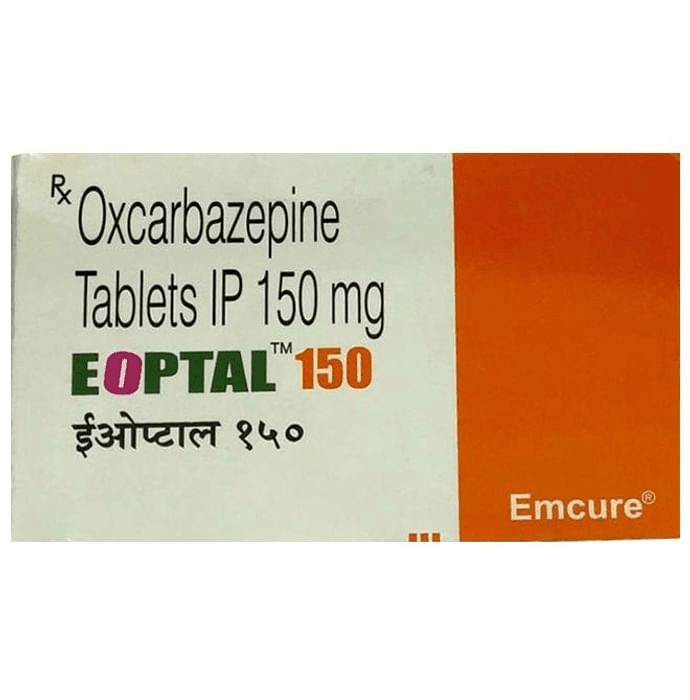Eoptal 150 Tablet – Oxcarbazepine (150mg) 150 mg by Emcure Pharmaceuticals Ltd — photo 1 of 6