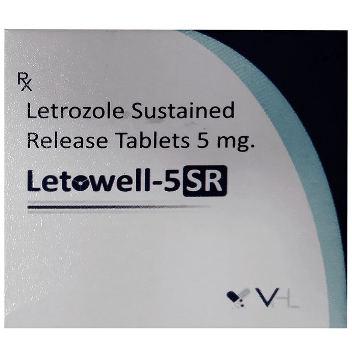Letowell 5SR Tablet – Letrozole (5mg) by Vhl Pharmaceuticals Private Limited — photo 1 of 2