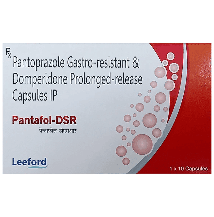 Pantafol DSR 30mg/40mg Capsule PR – Domperidone (30mg) 30 mg by Leeford Healthcare Ltd — photo 1 of 2